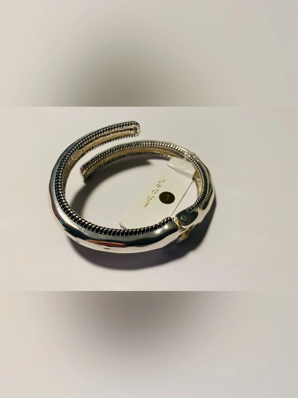 True To Form Chrome Silver Bracelet NWT Brand New Gorgeous!
